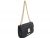 Black Croc-print Shoulder Bag