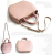 Pink Dome Shaped Satchel Bag